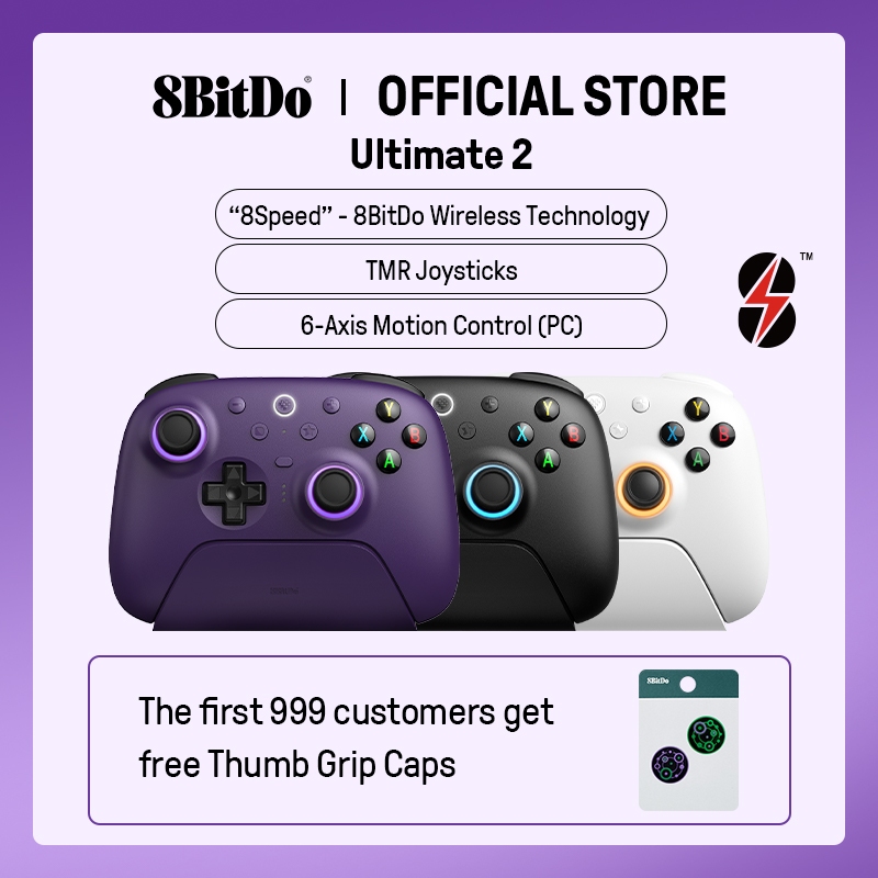 【Ship From Malaysia】8BitDo Ultimate 2 Wireless Gaming Controller for PC ...