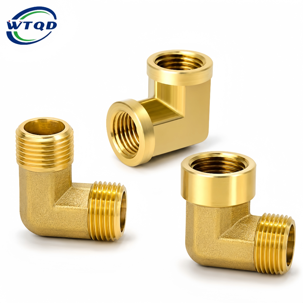 Brass 90 Degree Elbow Pipe Fitting Male Female BSP Thread Connector ...