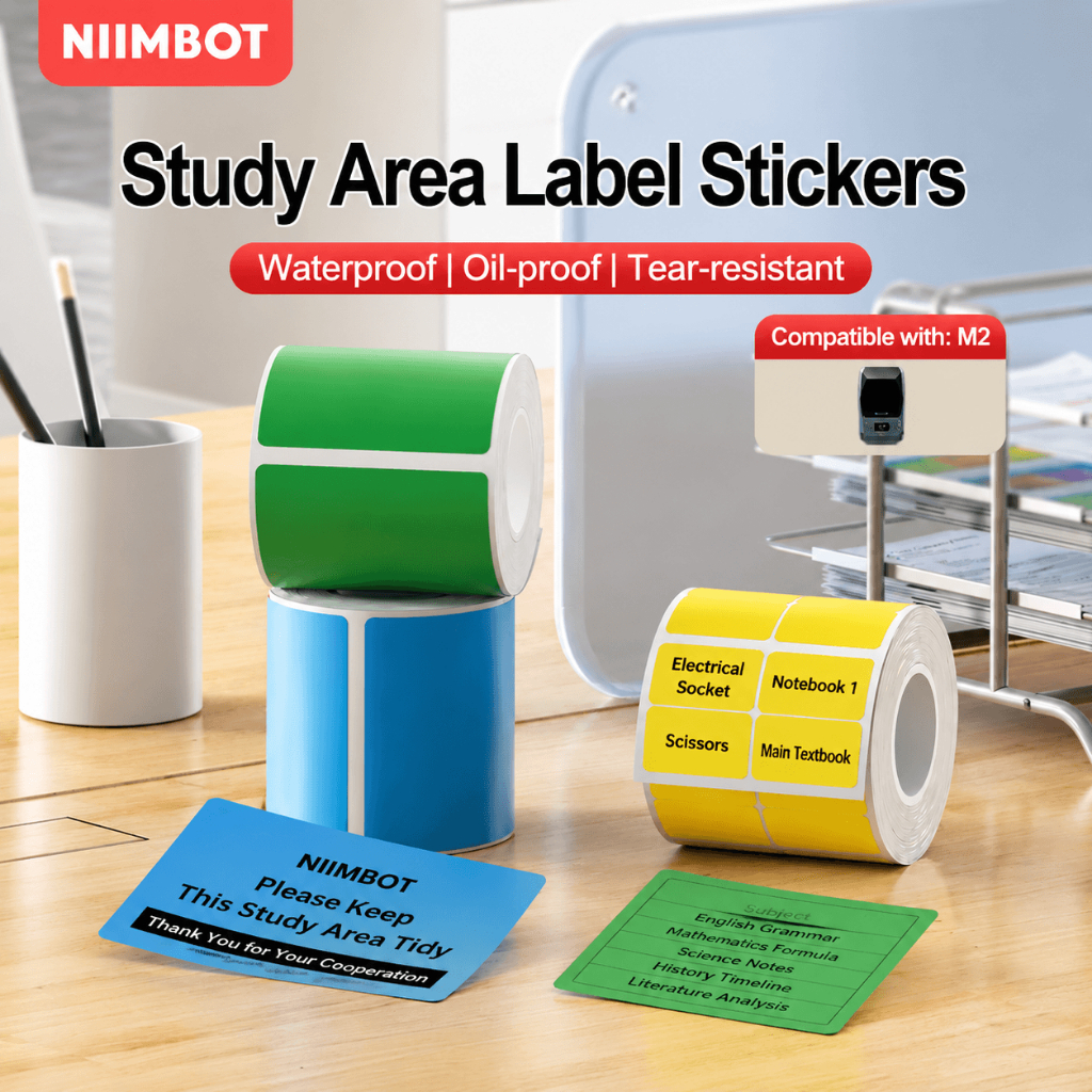 NIIMBOT M2 Pure Color Label Paper, Barcode Price Size Name Label ...