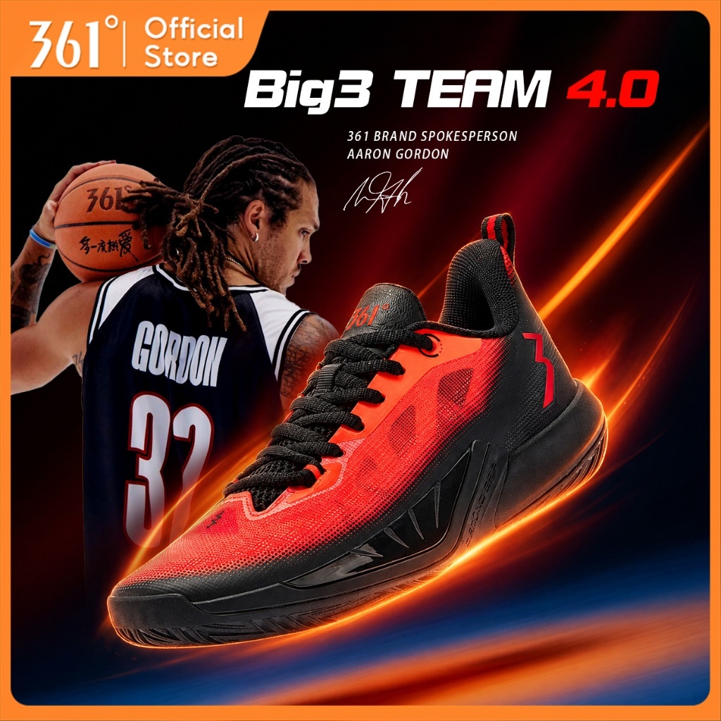361 Degrees】BIG3 Team4.0 | Basketball Shoes Men Guard Shoes