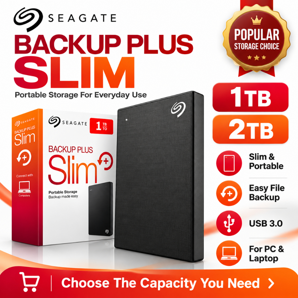 Seagate External Hard Drive 1TB/2TB Portable HDD USB 3.0 for Windows ...