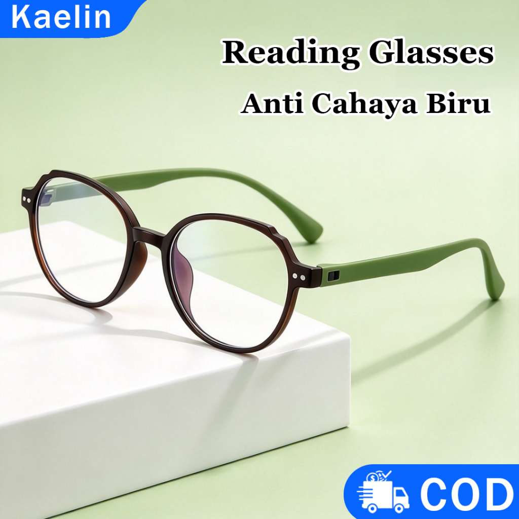 Reading Glasses Anti Cahaya Biru Perlindungan Skrin Bingkai Ringan ...