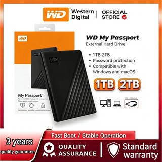 WD My Passport Portable External Hard Drive 1TB 2TB USB 3.0 USB-C ...