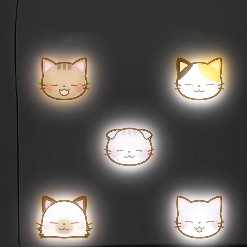 HLReflective Sticker Cute Cat Car Sticker Creative Cat Head Reflective ...