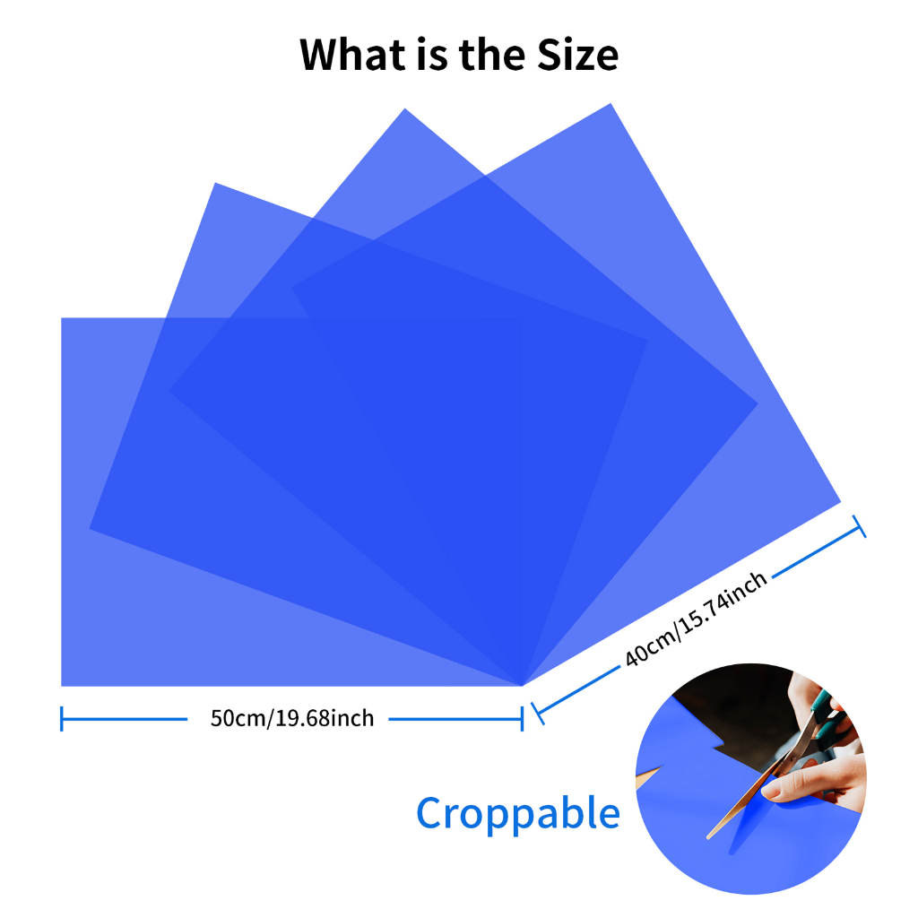 Description Picture 5 of itemSelens 40x50cm Lighting Filter Photography Diffusion Paper Gels Color Filter for Photo Studio Light Diffuser Sheet Red Head Lamp