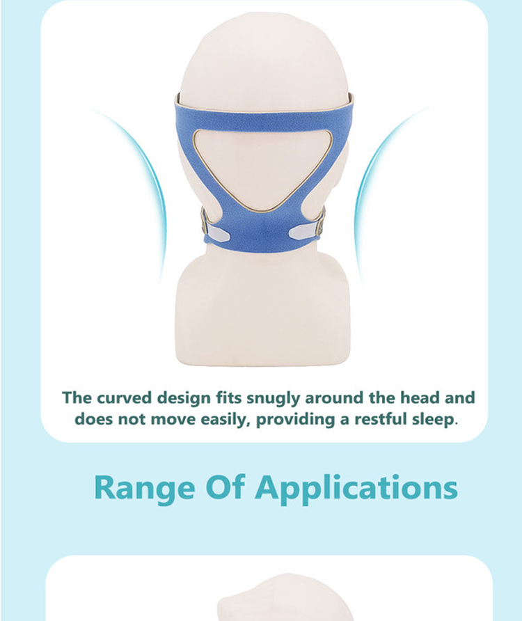 Blue and Black Cpap Mask Headgear Suitable FM2 F1B FM4 NM2 NM4 Elastic ...