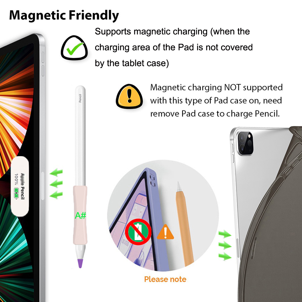 Charging Support Antiskid Grip Case For Apple Pencil 2/1 Universal ...