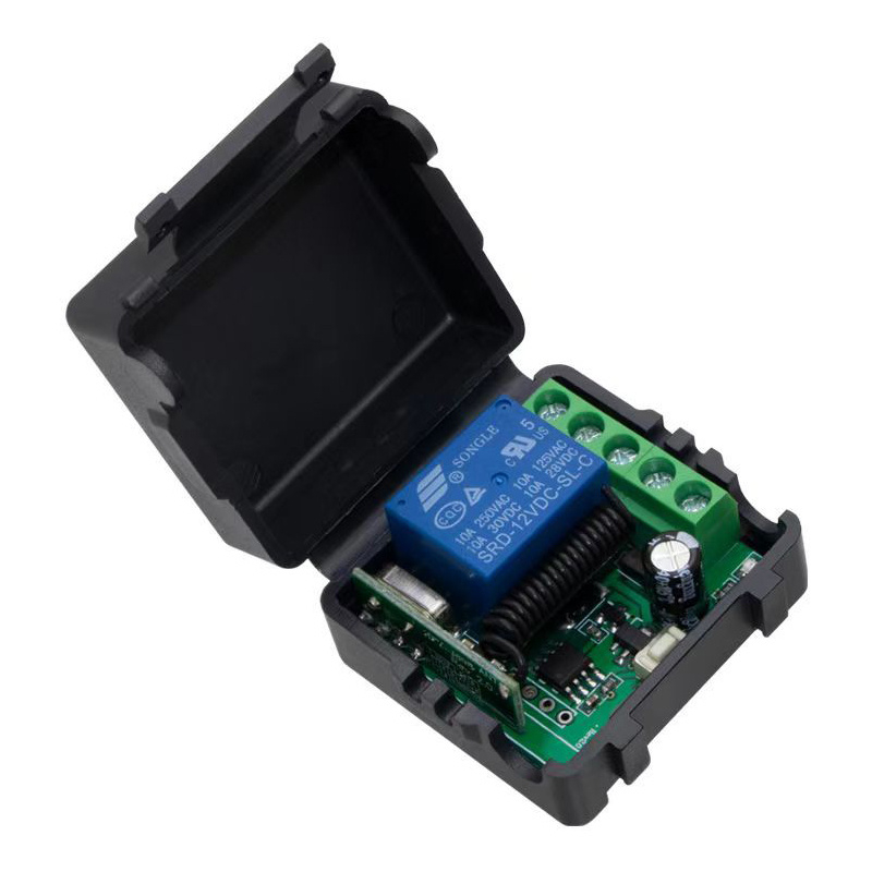 433Mhz RF Remote Control Wireless Switch Transmitter DC 12V 1CH Relay ...