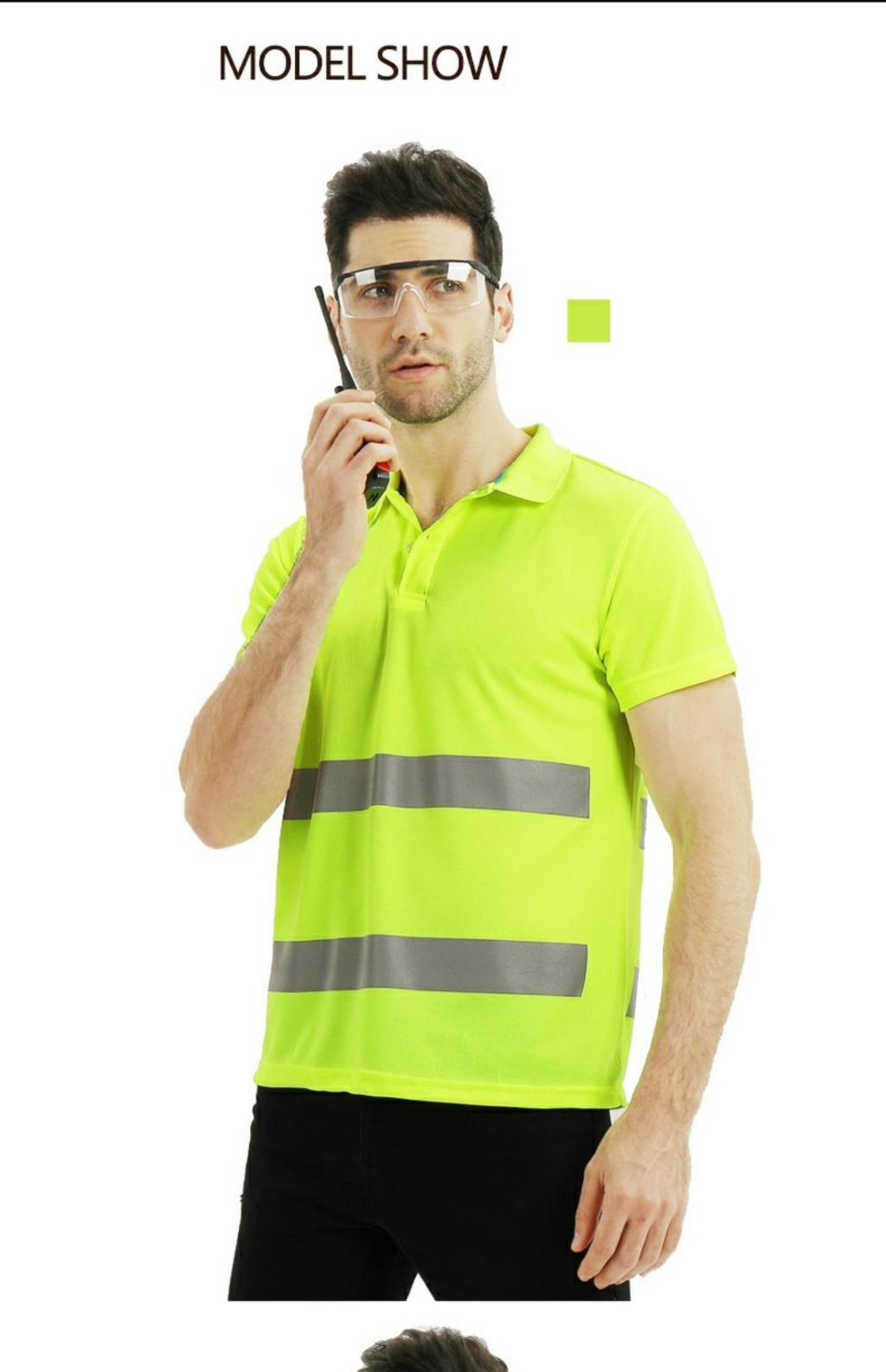 Reflective Shirt Men Quick Dry Hi Vis Polo Shirt Short Sleeve for ...