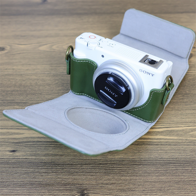 Portable PU Leather Half Case camera bag For Sony ZV1F ZV-1F ZV1M2 ...