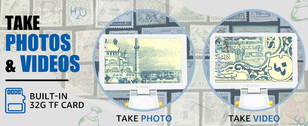 SVBONY Digital 1200X Touch Screen Biological Microscope (9