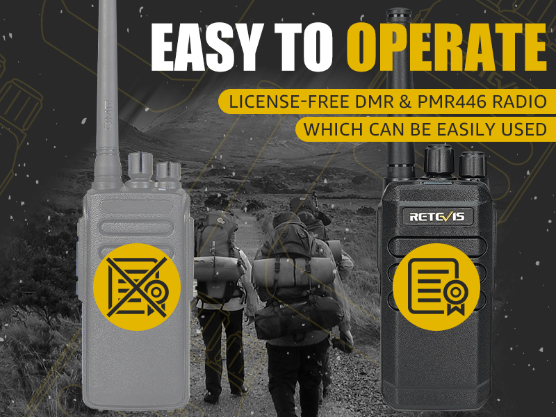 Retevis RT40 Digital DMR Walkie Talkie PMR446 Licence-Free 2 Way Radio ...