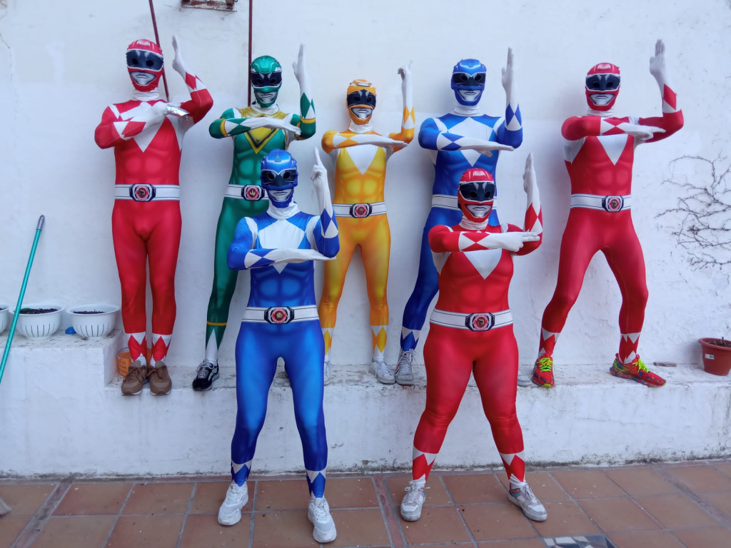Fantasia Power Rangers Cosplay Costume Adult Kids Morpher Mighty ...