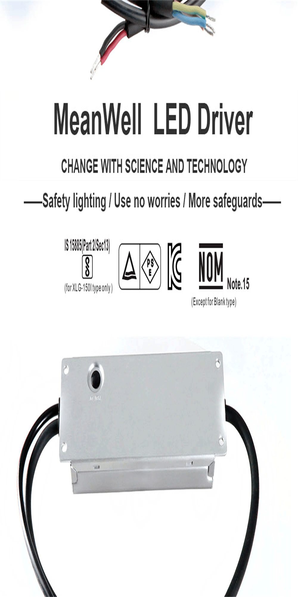XLG-MeanWell Dimmable LED Driver 150W 240W Convert AC 85-277V To DC 26 ...