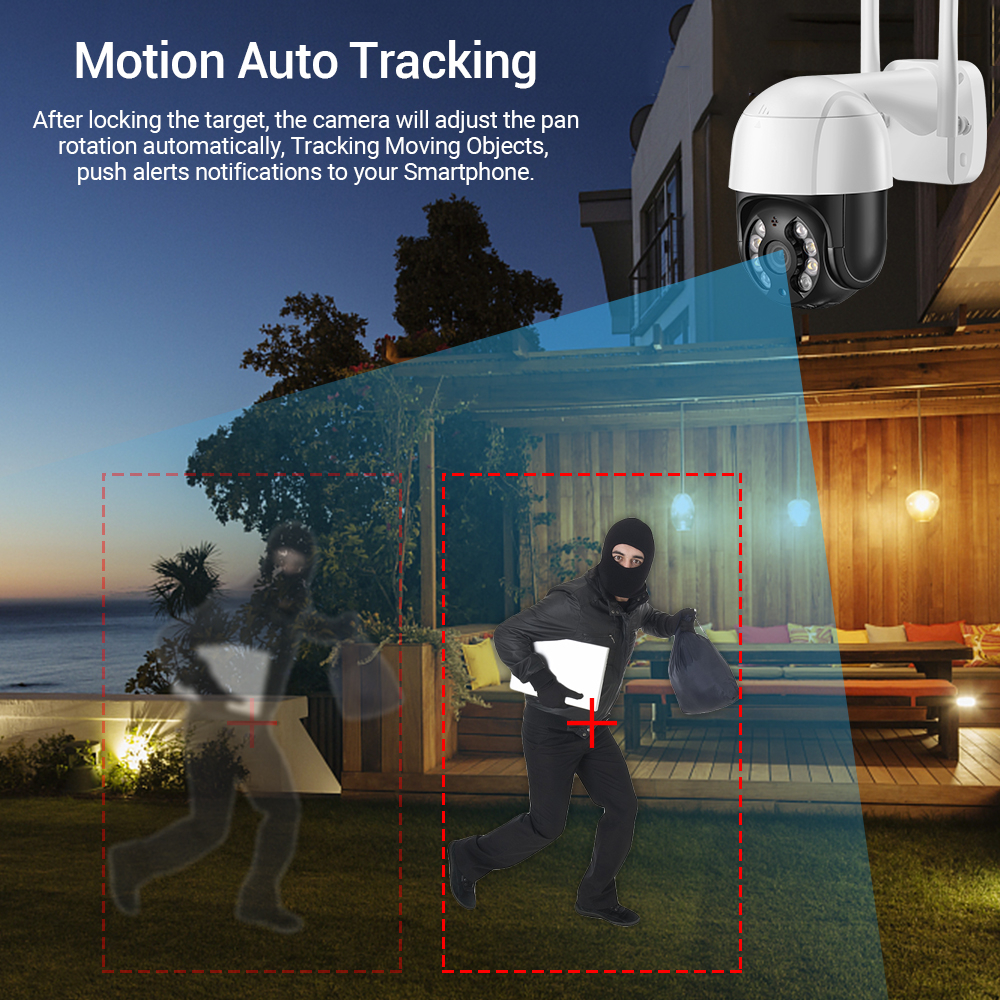 Hamrol 5MP Auto Tracking Wireless CCTV Security Camera | Shopee Malaysia
