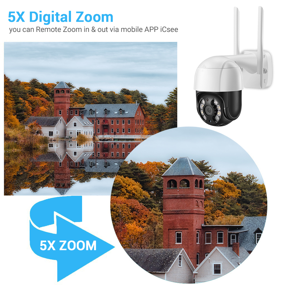 Hamrol 5MP Auto Tracking Wireless CCTV Security Camera | Shopee Malaysia