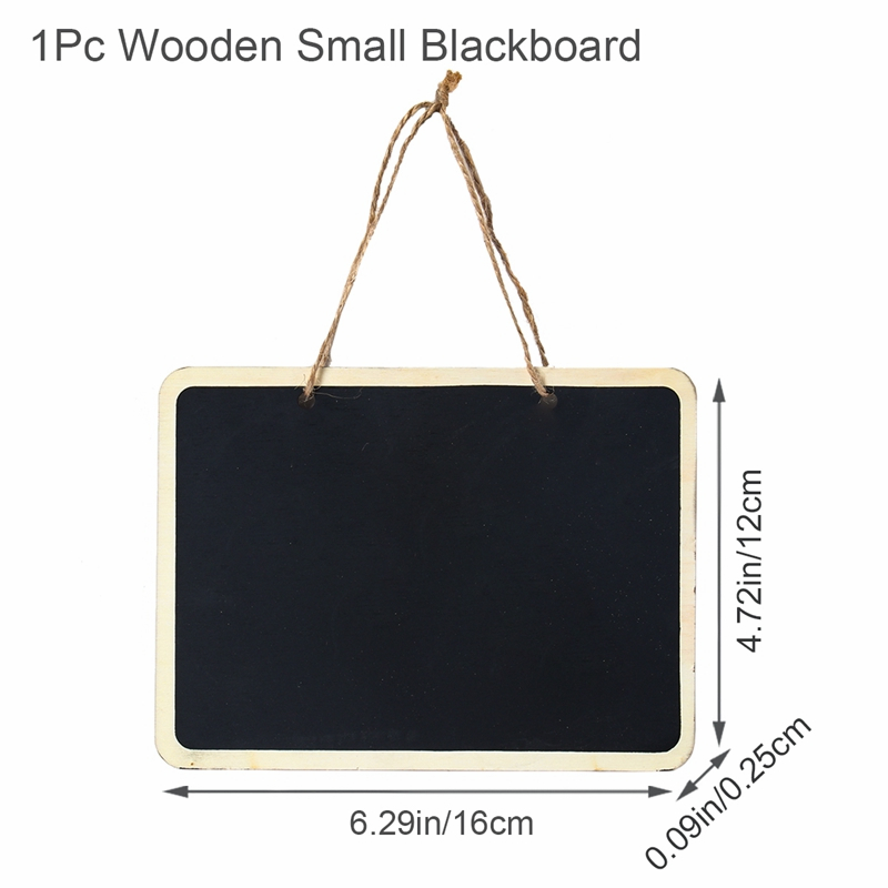 Mini Erasable Chalkboards with Hanging String Small Wooden Blackboard ...