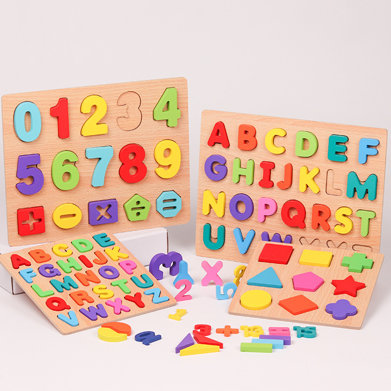 Children Wooden Puzzle Montessori Toys For Baby 1 to 2 3 Years Old Kids ...