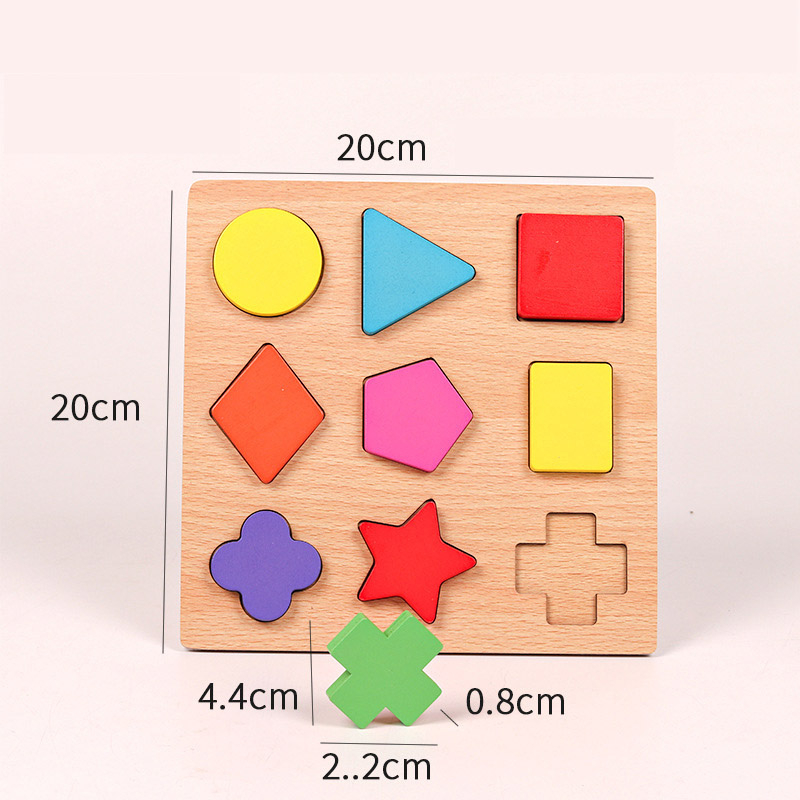 Children Wooden Puzzle Montessori Toys For Baby 1 to 2 3 Years Old Kids ...