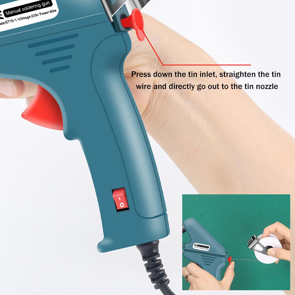 KIPRUN Electric Handheld Soldering Iron, 220V 60W Automatic Tin Feeding ...