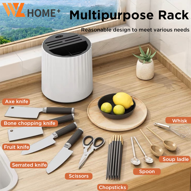 Cutlery Holder 360° Rotating Multifuntion Knife Chopstick Holder Spoon ...
