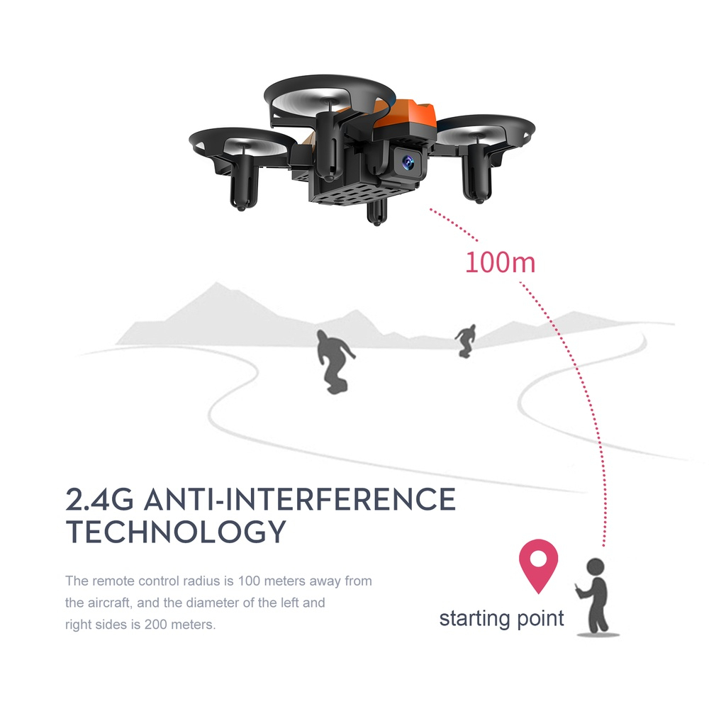 Mini Drone Rolling 360 Degree Rotation 2.4g Remote Control Toys Flat ...