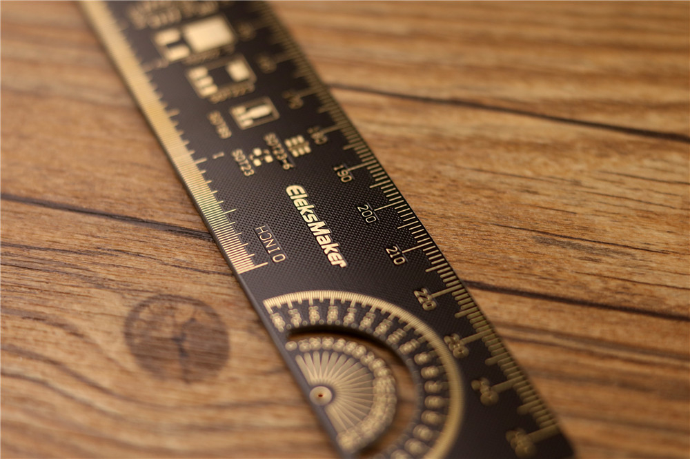 -LW- EM EleksMaker Gold-Plated Packaging Ruler -25CM | Shopee Malaysia