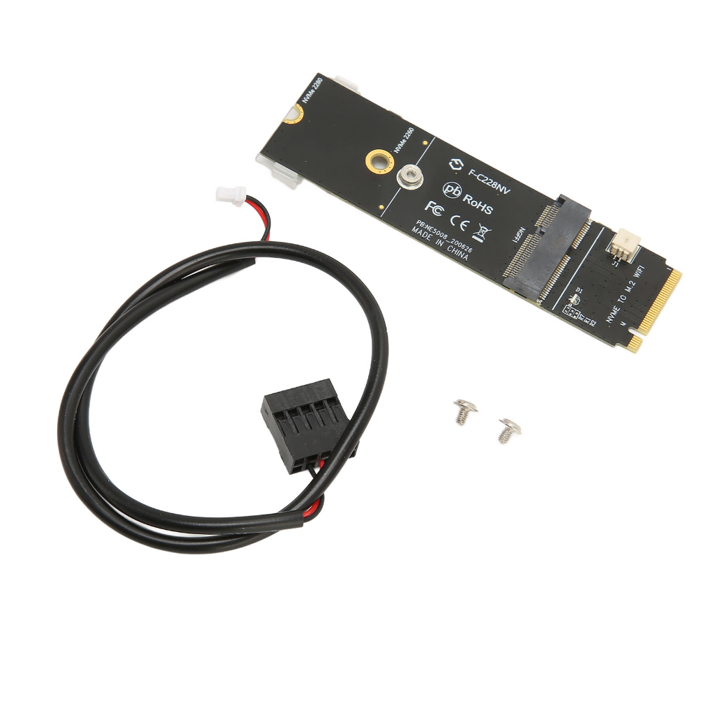 HEEPDD M.2 SSD Riser Card A+E Key To M Network Premium Material for ...