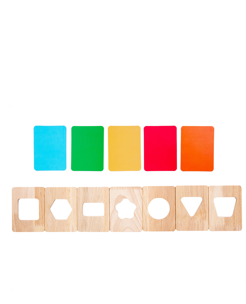 Montessori Geometry Color Separation Puzzle Wooden Toys Sensory ...