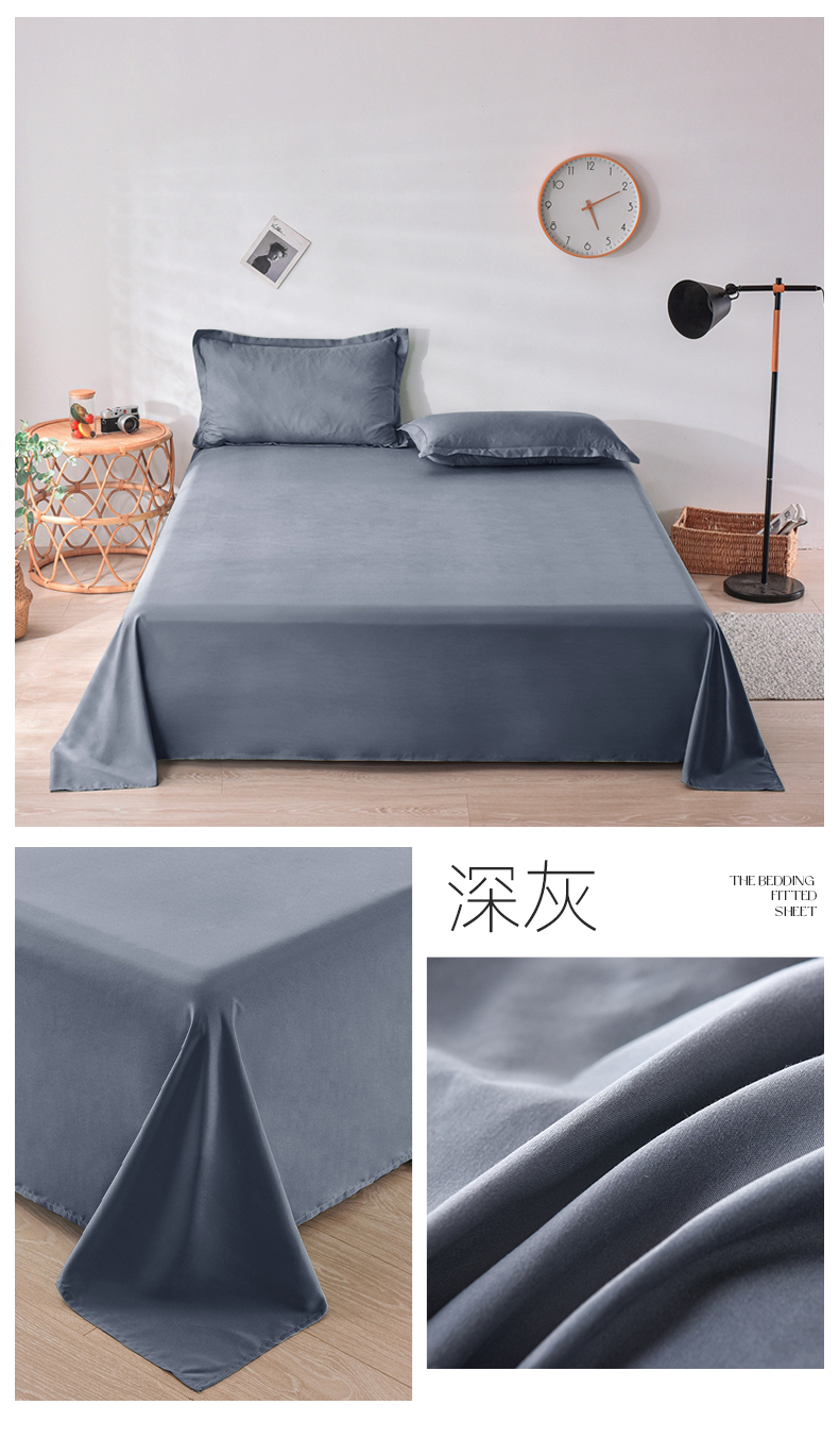 DANSUNREVE Helaian warna padu Plain cadar Flat Bedsheet cadar hotel ...