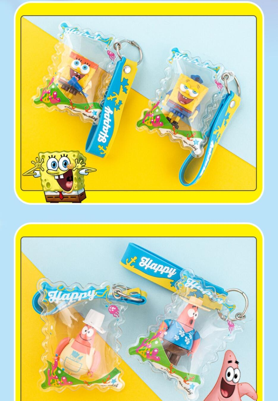 SpongeBob Squarepants nickelodeon Key Chain backpack buckle Toys ...