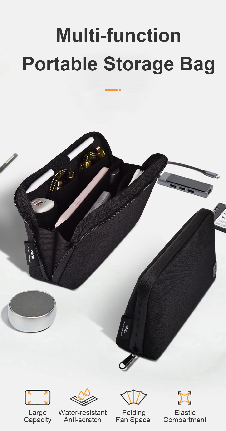 Bellroy Tech Kit, Tech Accessories Zip Pouch (Power Bank