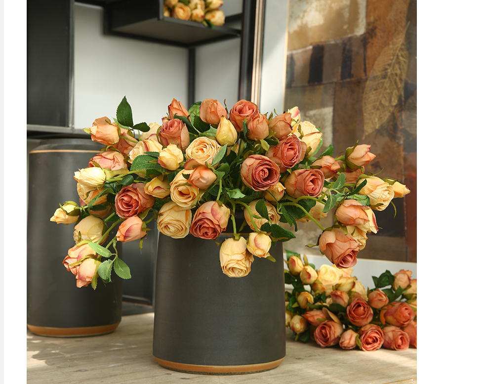 Roses flower Two-end Roasted Edge Rose Furniture Living Room Decoration ...