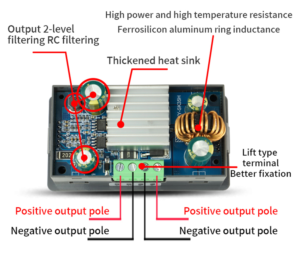 SK35H DC DC Buck Boost Converter CNC Adjustable Regulated Laboratory ...