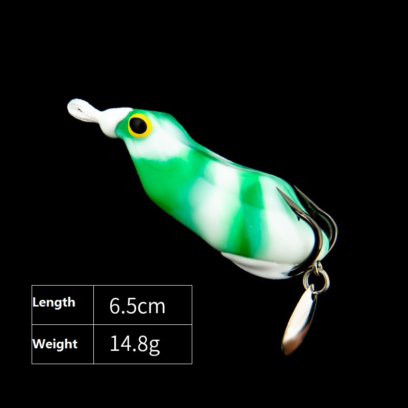 4.0cm/7.5g 1pcs Soft Frog Floating Fishing Lure Snakehead Micro