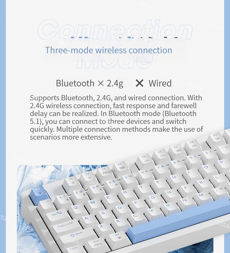 james donkey RS2 3.0 Three-Mode Wireless Mechanical Keyboard Gasket ...