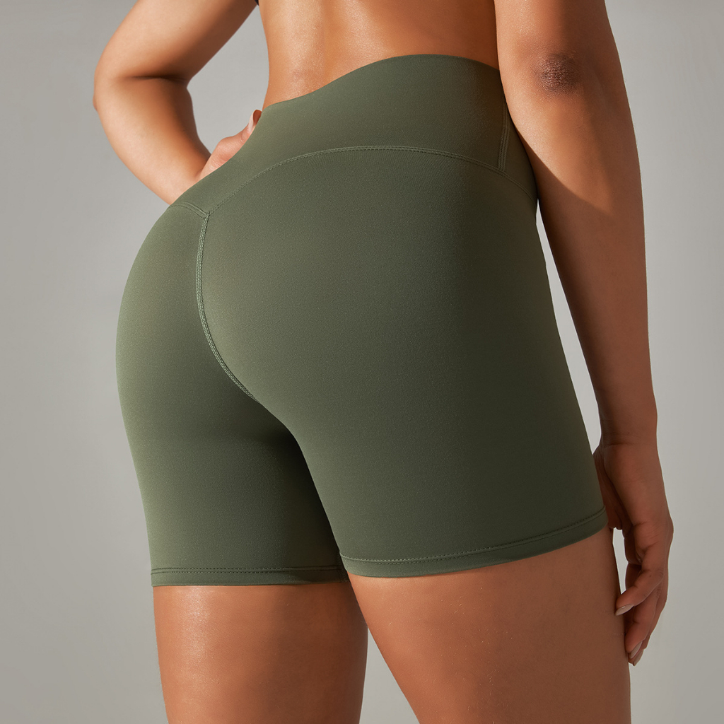Designer Leggings Shorts Womens Yoga Shorts Womens Solid Color Yoga Short  With Double Sided Matte Tight High Waisted Elastic Exercise And Fitness  Shorts From Clothing35, $16.29