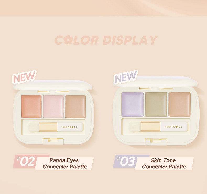 Judydoll 橘朵 Three-Color Concealer Palette Blemishes Spots Acne scars ...