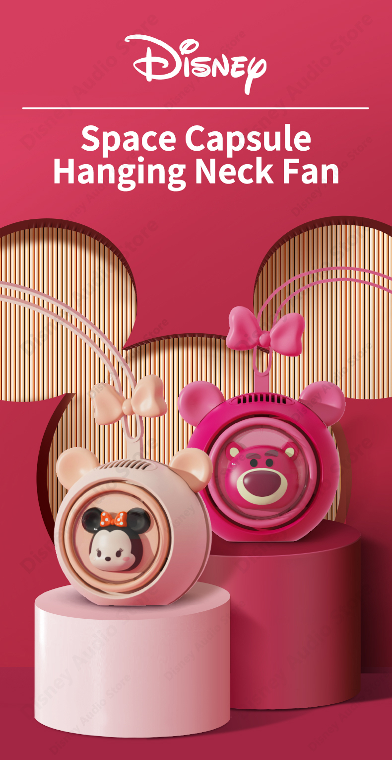 Disney K26 Hanging Neck Fan Lightweight Portable Gathering Summer Big ...