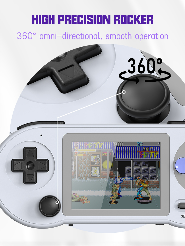 VILCORN SF2000 3 Inch IPS Wireless Handheld Game Console 2 Player Mini ...