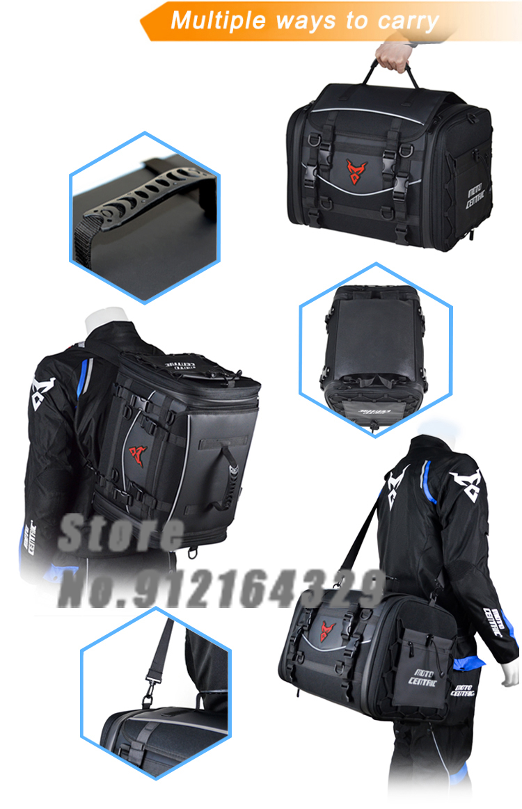 Motocentric Waterproof Motorcycle Helmet Bag Multifunction Motorcycle ...