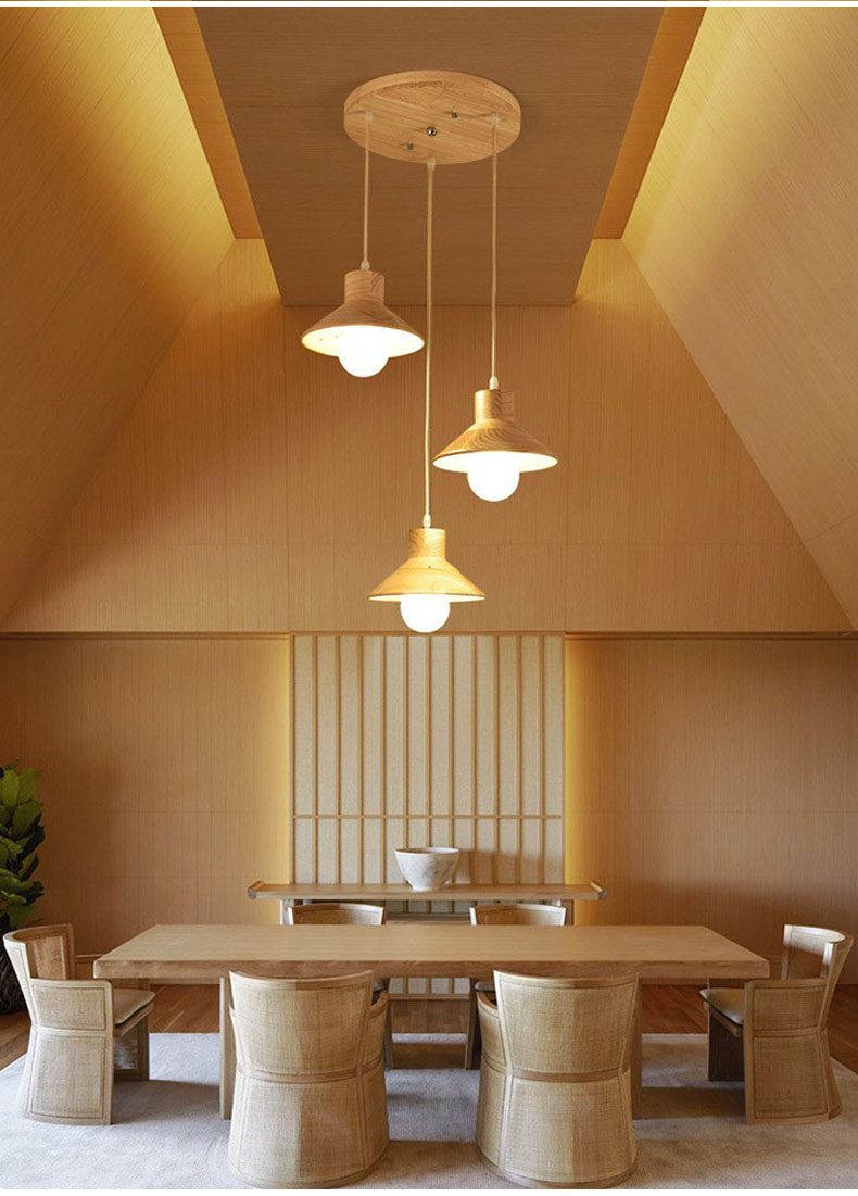 LAMPU GANTUNG LAMPU MAKAN WOODEN DROP CEILING LIGHT DINING LIGHT BAR ...