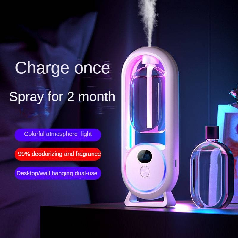 Automatic Essential Oil Aroma Diffuser Digital Display Rechargeable Air ...