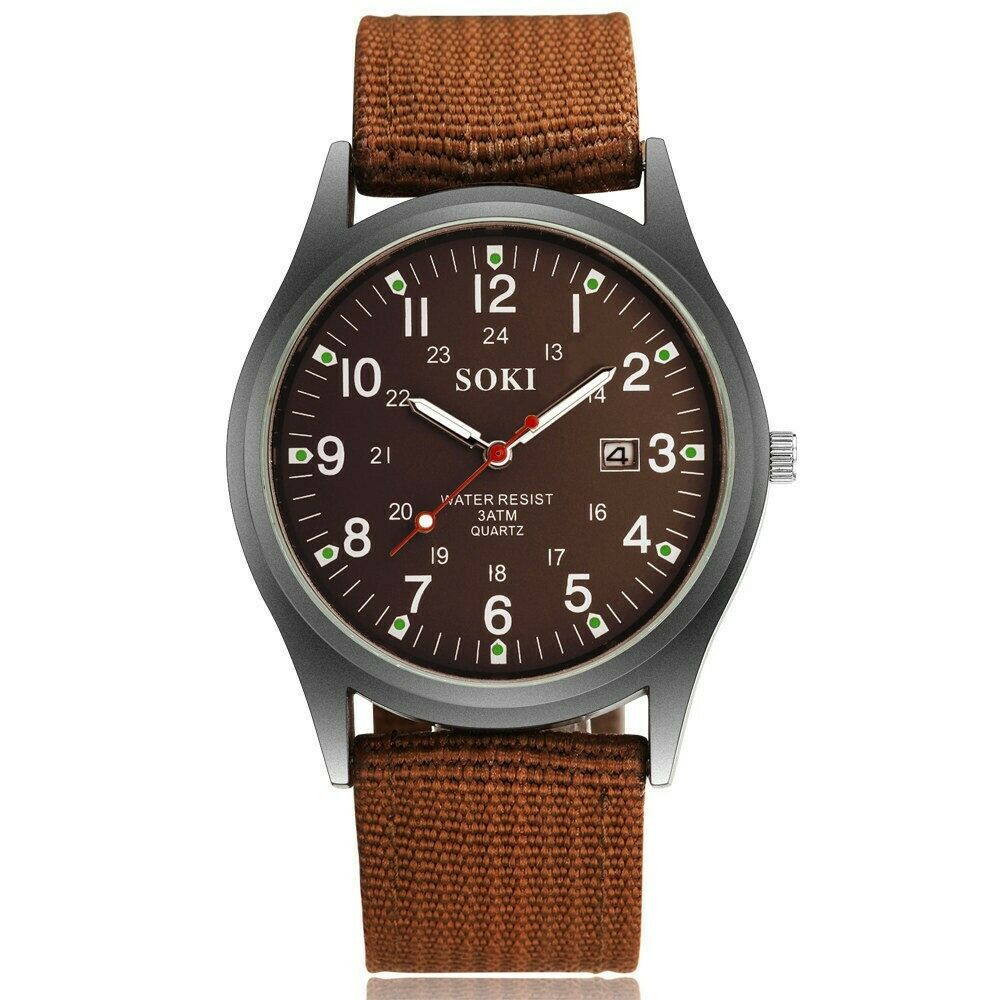 SOKI military style analog quartz wrist watch for men | Shopee Malaysia
