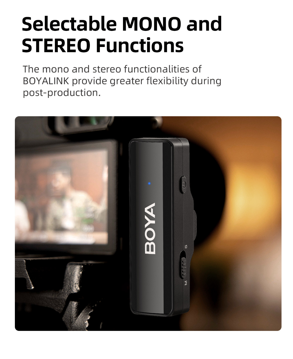 BOYA BOYALINK Wireless Microphone Noise Cancellation Lapel Mic for ...