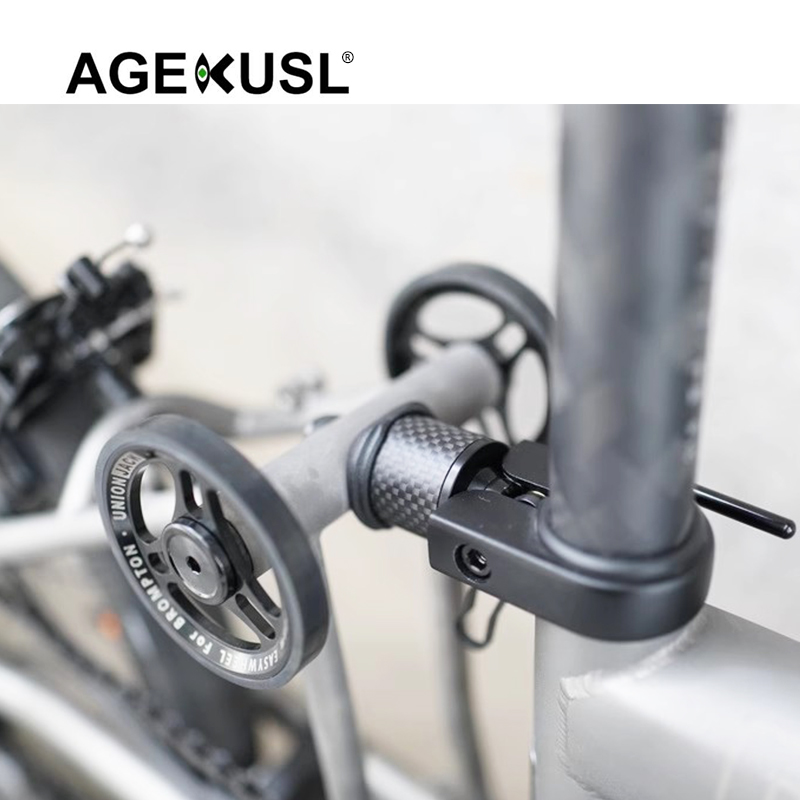 AGEKUSL Bike Rear Shock Carbon Absorber Titanium Screw Use For Brompton ...