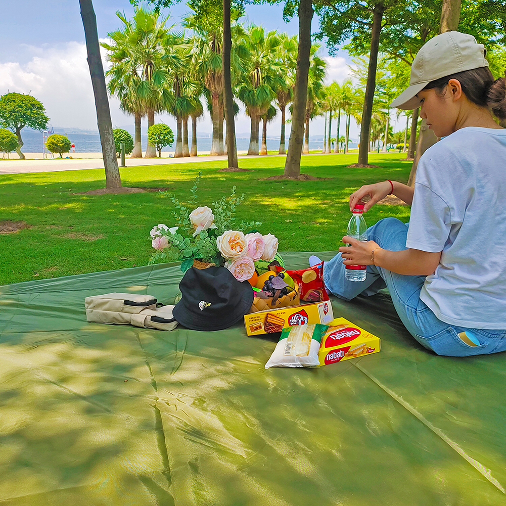 Waterproof Camping Groundsheet Large Picnic Mat 3x3 Tent Ground Sheet