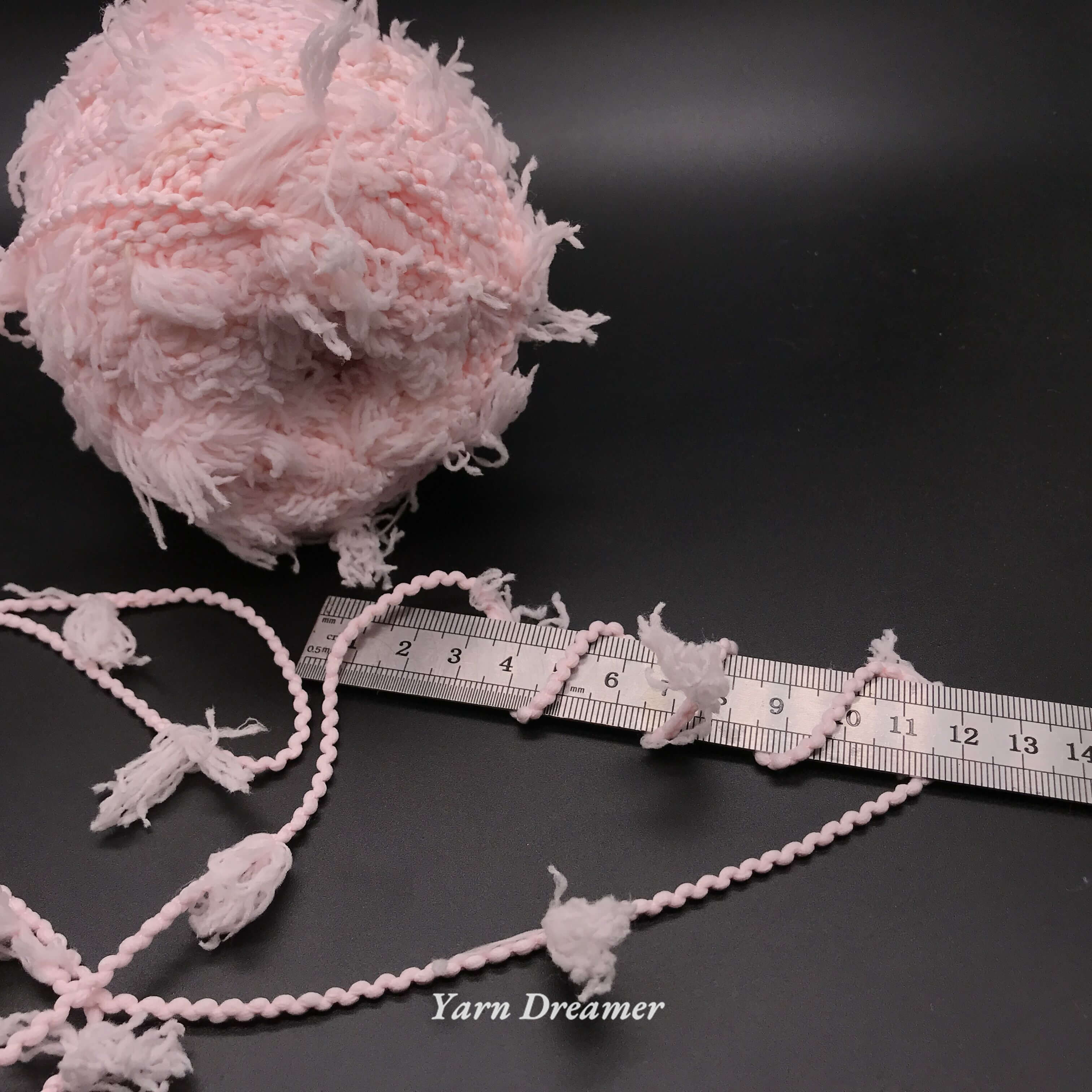 6 Colors - Benang kait Soft Skin-friendly Long Feather Yarn Thick yarn ...