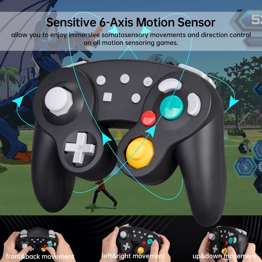 GC Wireless Controller For Switch/Lite Gamecube Gamepad For PC Joystick ...