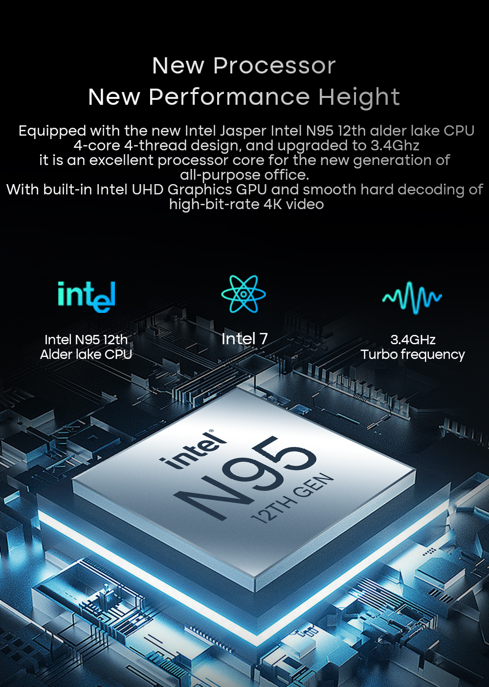 DERE R16 Pro Laptop 16 Inch Laptop Intel N95 2.5K IPS Screen 12GB DDR5 ...